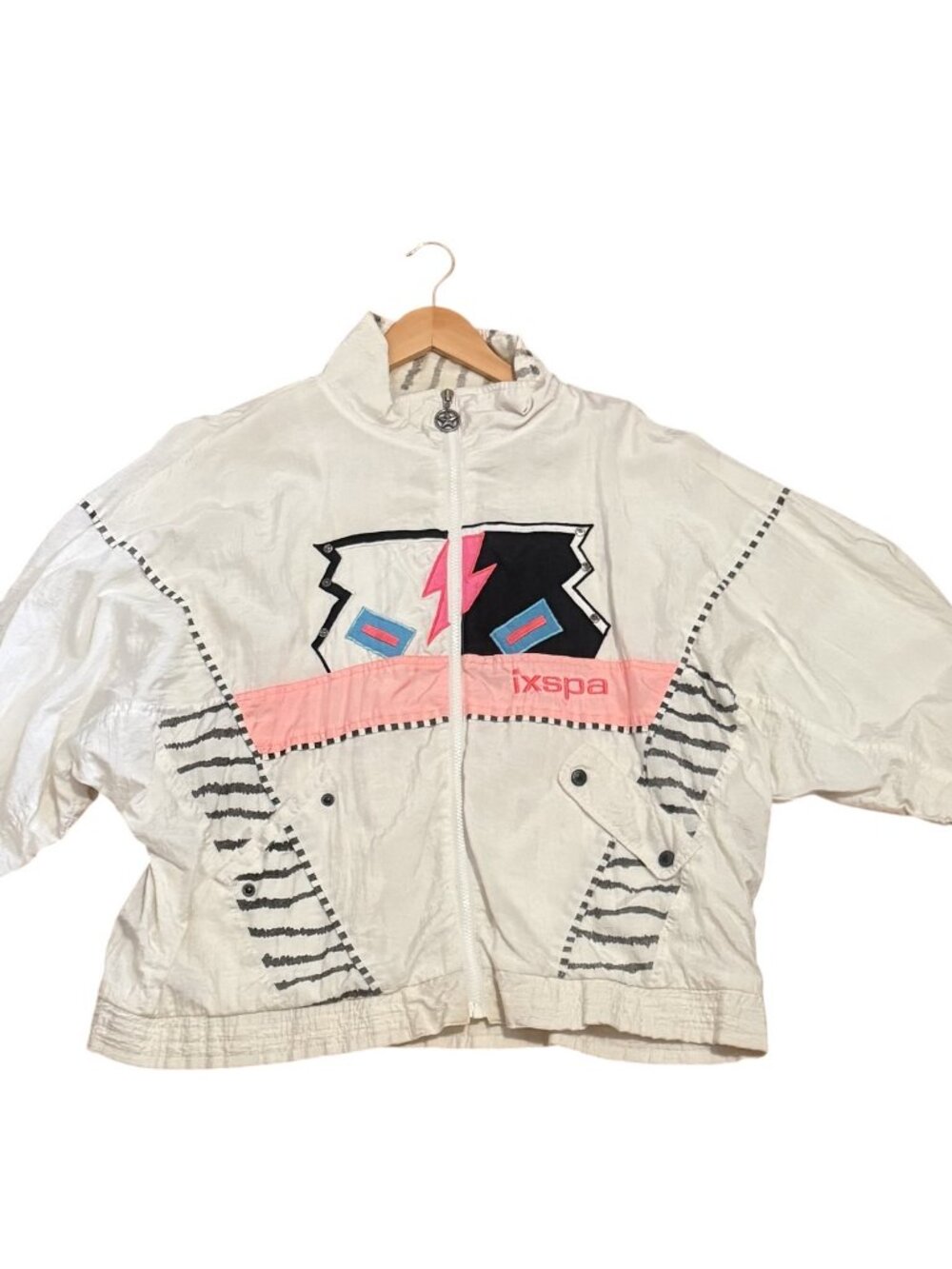 Nike Size Medium (M) White Multicolor windbreaker Jacket